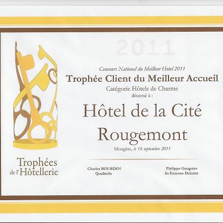 Hotel De La Cite Rougemont Paris Exteriör bild